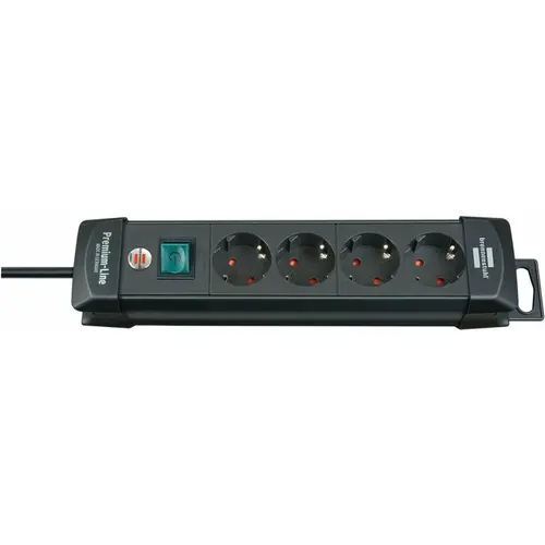 Prelungitor cu priza multipla, 4 posturi, 1.8m, Switch, Premium-Line, Brennenstuhl