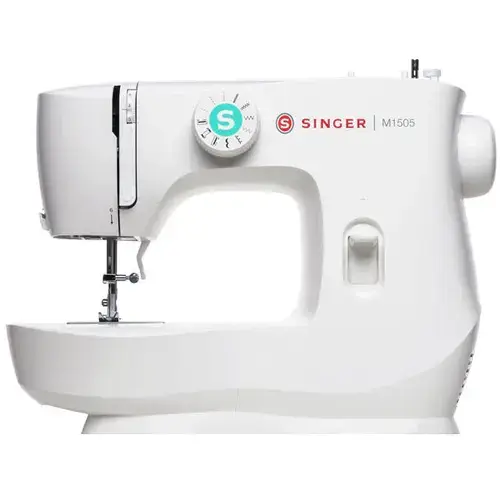 Masina de cusut Singer M1505, 6 programe, Presetare lungime si latime a cusaturii, Iluminare LED, Alb