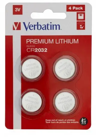 Baterii Lithium Verbatim 49533, CR2032, 3V, 4 buc
