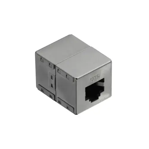 Adaptor cu carcasa metalica LogiLin , Inline 1:1, Cat.6 RJ45, STP
