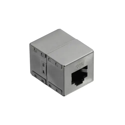 Adaptor cu carcasa metalica LogiLin , Inline 1:1, Cat.6 RJ45, STP