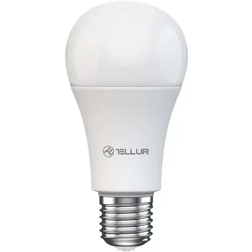 Bec LED RGB inteligent Tellur TLL331341, Wi-Fi, dimabil, E27, 9W, 820 lm