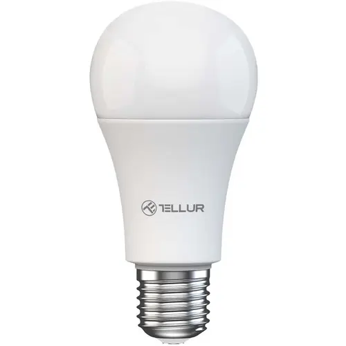 Bec LED RGB inteligent Tellur TLL331341, Wi-Fi, dimabil, E27, 9W, 820 lm