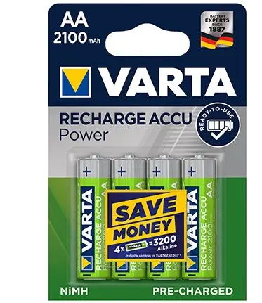 Set 4 Baterii VARTA BLISTER, AA, 2100 mAh