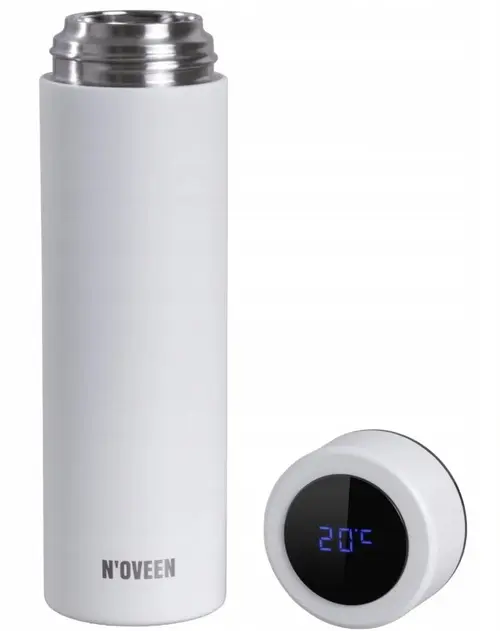 Termos Noveen TB2311 White Mat, LED, 450 ml (Alb mat)