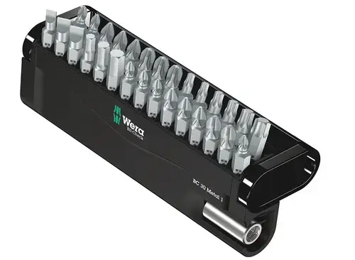 Set biti Wera 0505743400, 30 piese (Negru)