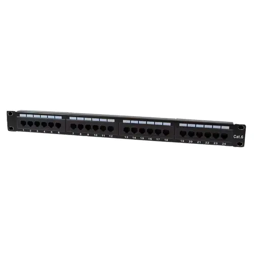 Panou de conexiuni  Logilink NP0004, Cat.6 UTP 24 porturi, 19 ”