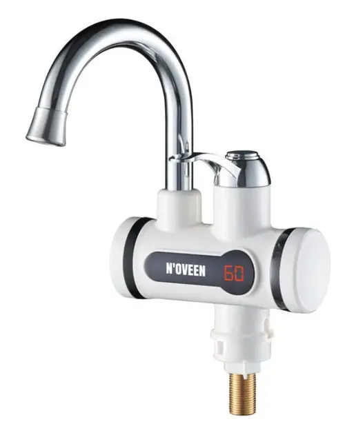 Robinet electric Noveen IWH360, pentru incalzit apa, 3600 W, montare pe chiuveta (Alb)