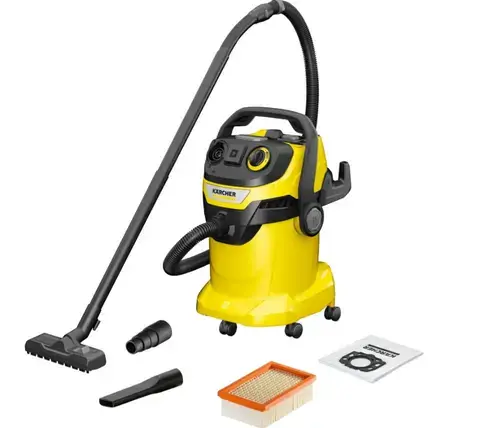 Aspirator umed-uscat Karcher  WD 5 P V-25/5/22, 1100W (Galben)