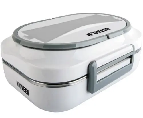 Cutie electrica pentru incalzirea pranzului Noveen LB510, 40 W, 1 L (Alb/Gri)