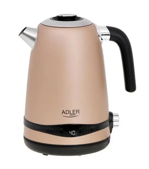 Fierbator de apa Adler AD 1295, 1.7 L, 2200 W (Auriu)
