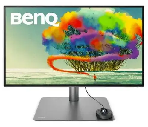 Monitor IPS LED Benq 27inch PD2725U, Ultra HD (3840 x 2160), HDMI, DisplayPort, Thunderbolt, Pivot, Boxe (Negru/Gri)