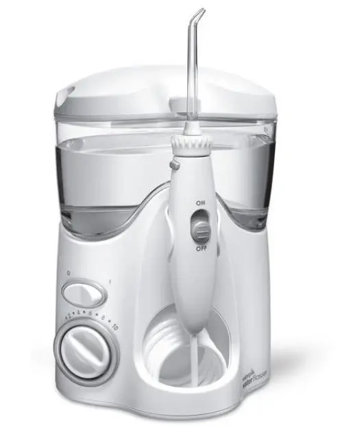 Irigator bucal Waterpik Ultra WP-100, 10 setari presiune, 1200-1400 pulsatii/min (Alb)
