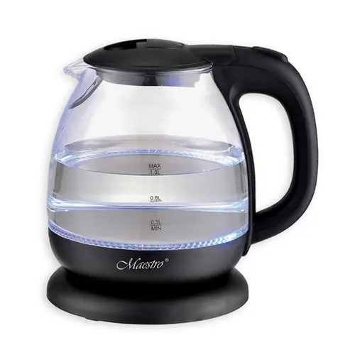 Fierbator de apa Feel-Maestro MR-055 BLACK, 1 L, 1100 W (Negru/Transparent)