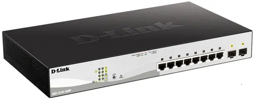Switch D-Link DGS-1210-10MP, Gigabit, 8 Porturi