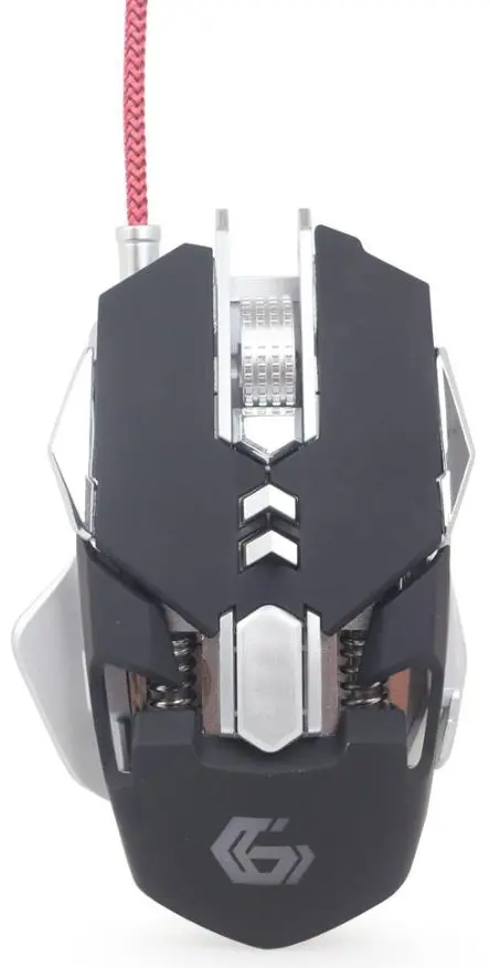 Mouse Gaming Optic Gembird MUSG-05, 4000 DPI, USB (Negru/Argintiu)