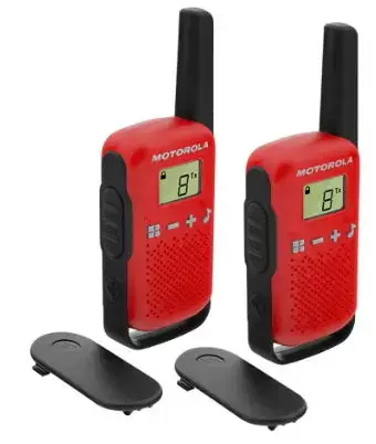Statie radio PMR portabila Motorola TALKABOUT T42 RED, set cu 2 buc