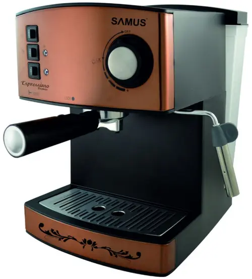 Espressor Samus ESPRESSIMO BRONZE, 850 W, 1.6 L (Negru/Argintiu)