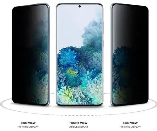 Folie Protectie Sticla Eiger 3D Privacy Mountain EGMSP00121 pentru Samsung Galaxy S20 (Negru)