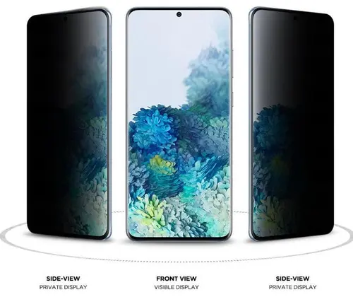 Folie Protectie Sticla Eiger 3D Privacy Mountain EGMSP00121 pentru Samsung Galaxy S20 (Negru)