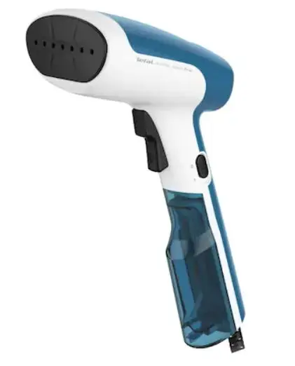 Aparat de calcat vertical Tefal Access Steam First DT6130E, 1300 W, 70 mL (Alb/Albastru)