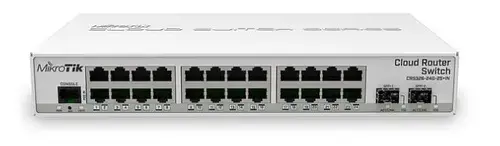 Switch MikroTik CRS326-24G-2S+IN, Gigabit, PoE, 24 Porturi