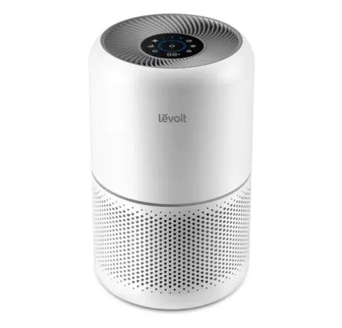 Purificator de aer Smart Levoit Core 300S Wi-Fi, Filtru 3 in 1 True HEPA H13, Carbon Activ, Senzor Calitate Aer, Mod Auto, Compatibil cu Alexa/Google Home, Panou Comanda Touch Screen, Control Remote (Alb)