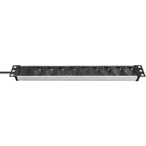 Prelungitor cu priza multipla, Rack 19inch, 9 posturi, Alu-Line, Brennenstuhl