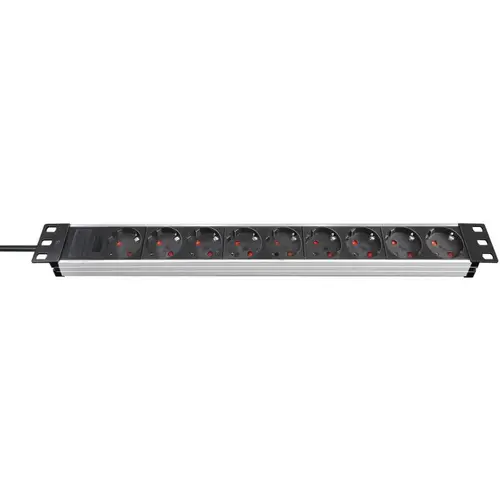 Prelungitor cu priza multipla, Rack 19inch, 9 posturi, Alu-Line, Brennenstuhl