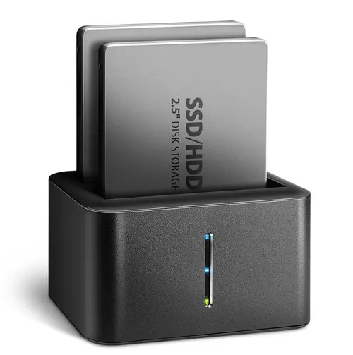 Docking Station AXAGON ADSA-D25, USB3.2, SATA 6G, DUAL HDD (Negru)