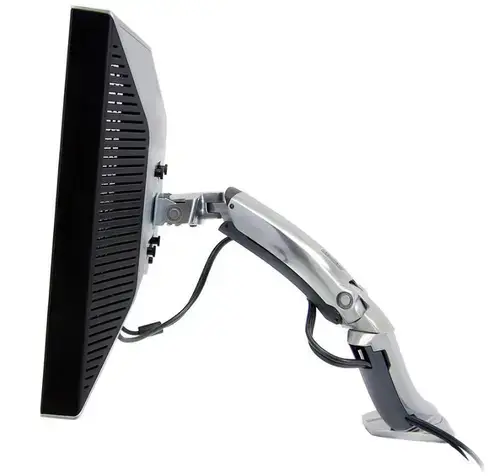 Suport monitor pentru birou Ergotron MX 45-214-026, Pivot, Rotire 360, 13.6kg (Argintiu)