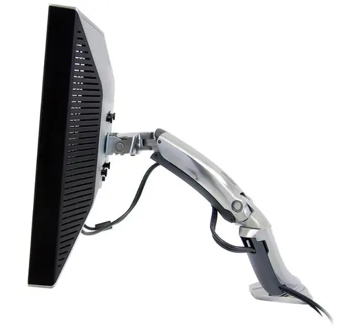 Suport monitor pentru birou Ergotron MX 45-214-026, Pivot, Rotire 360, 13.6kg (Argintiu)