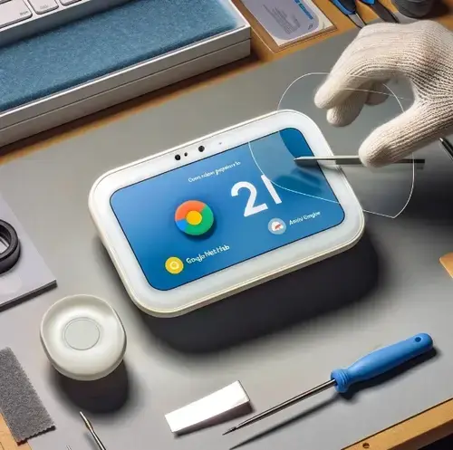 Serviciu montaj folie silicon Google Nest Hub