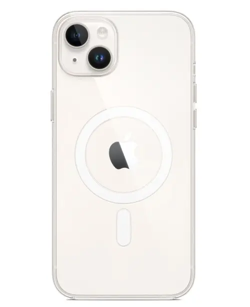 Protectie Spate Apple mpu43zm/a pentru Apple iPhone 14 Plus, Magsafe (Transparent)