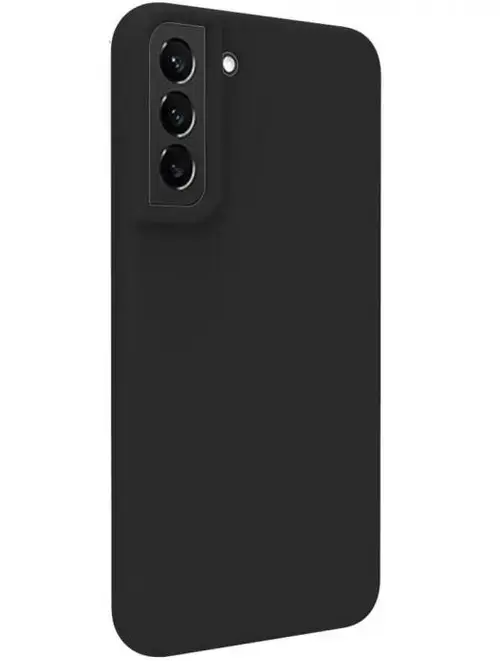 Protectie spate Lemontti Liquid Silicon pentru Samsung Galaxy S22 Plus (Negru)