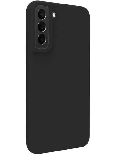 Protectie spate Lemontti Liquid Silicon pentru Samsung Galaxy S22 Plus (Negru)