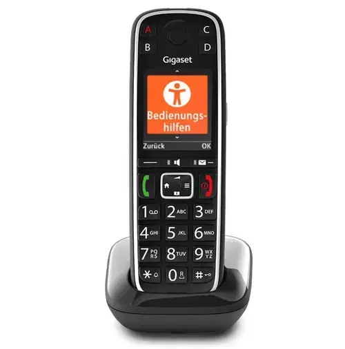 Telefon DECT fara fir Gigaset E720, Bluetooth, Hands Free (Negru)