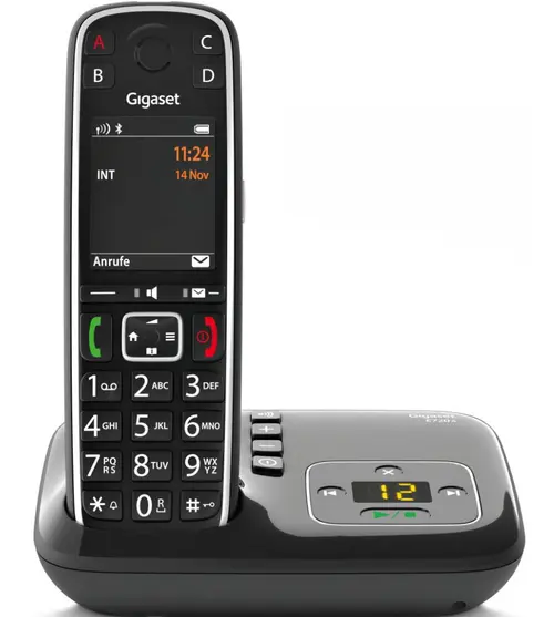 Telefon DECT fara fir Gigaset E720 A, Bluetooth, Hands Free (Negru)