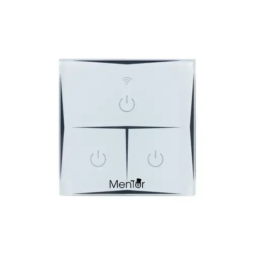 Intrerupator inteligent wireless Mentor WiFi 10A 1800W, triplu, cu touch