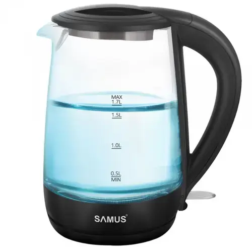Fierbator de apa Samus AQUABELLE, 2200 W, 1.7 L, Oprire automata (Negru)
