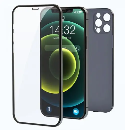 Husa Protectie 360 Devia 2 in 1 Ultra Thin pentru Apple iPhone 13 Pro (Roz)