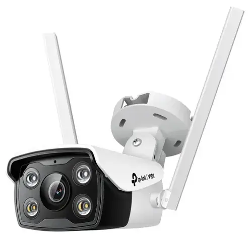 Camera de supraveghere TP-LINK VIGI C340-W, Bullet, Wireless, 4mm, 4MP, Microfon (Alb)