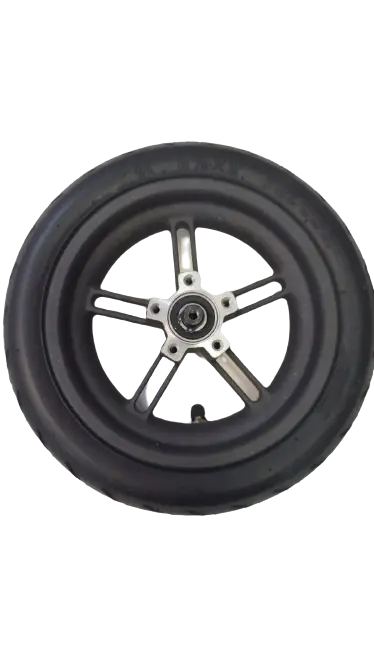 Roata si anvelopa cauciuc 8inch pentru trotineta electrica Xiaomi Mijia M365 (Negru)