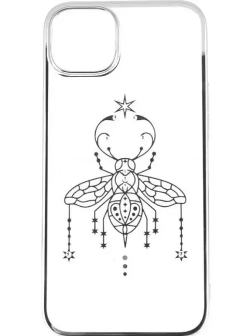 Protectie spate Devia Summer Series Protective pentru Apple iPhone 14 Plus (Transparent/Argintiu)