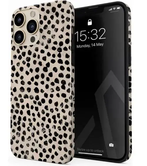 Protectie Spate Burga Dual Layer Almond Latte pentru Apple iPhone 14 Pro Max (Multicolor)