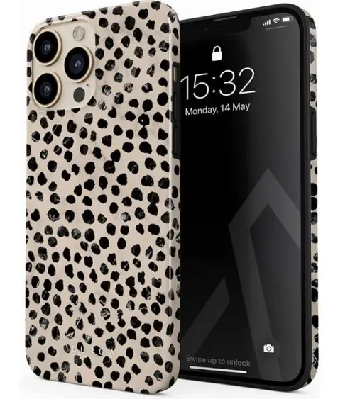 Protectie Spate Burga Dual Layer Almond Latte pentru Apple iPhone 14 Pro Max (Multicolor)