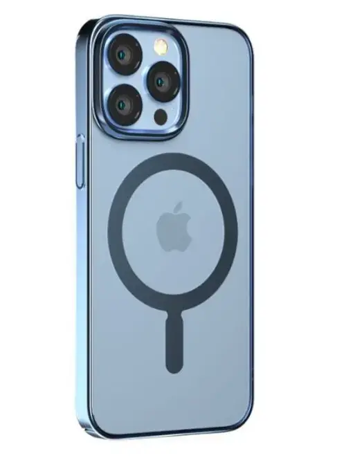 Protectie Spate Devia Glimmer Series pentru Apple iPhone 14 Pro (Albastru)