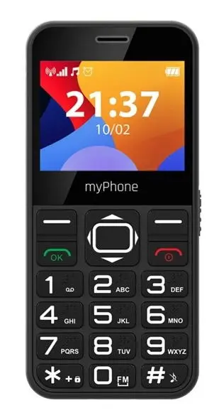 Telefon mobil myPhone Halo 3, Ecran IPS 2.31inch, Camera 0.3 MP, Single Sim, 2G (Negru)