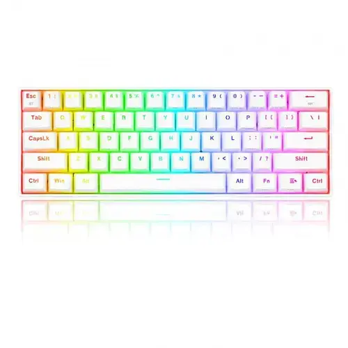 Tastatura Gaming Redragon Draconic K530W RGB PRO, Mecanica, Bluetooth, Iluminare RGB (Alb)