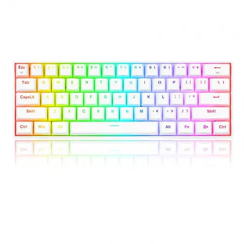 Tastatura Gaming Redragon Draconic K530W RGB PRO, Mecanica, Bluetooth, Iluminare RGB (Alb)